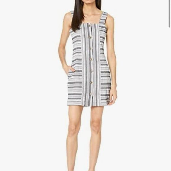 ROXY Next Door Button Front Dress S - Picture 9 of 10